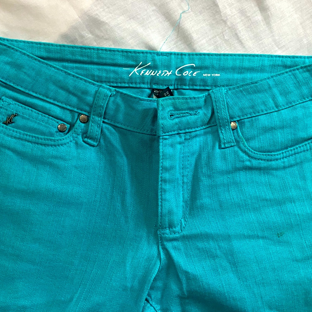Keneth Cole New York turquoise jeans